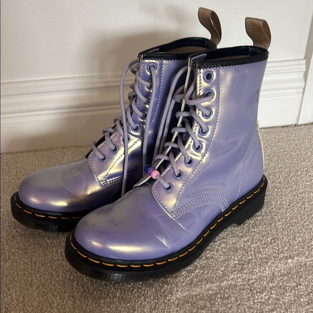 Dr. Marten’s Mettalic Lavender Boots